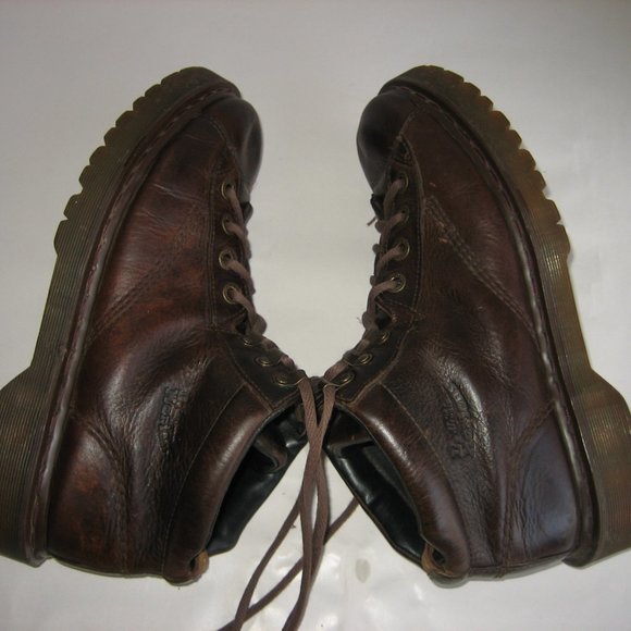 DR. MARTENS Air Wair Brown 8287 Leather Boots, 12